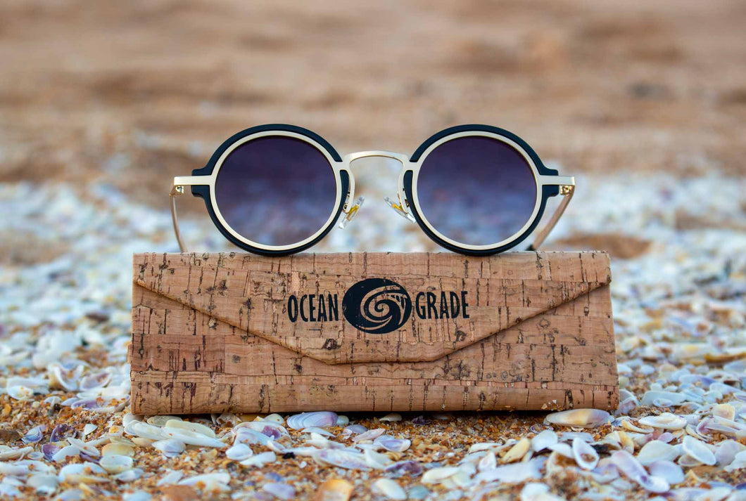 Muse Black & Gold - Recycled Polarized Sunglasses - oceangrade