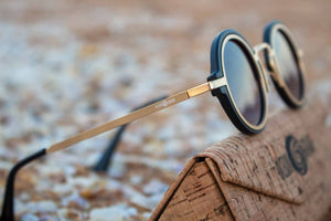 Muse Black & Gold - Recycled Polarized Sunglasses