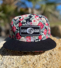 Load image into Gallery viewer, Floral Rose Red Snapback Hat - oceangrade